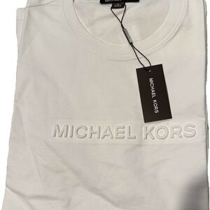 Michael Kors Embossed Logo White Tee